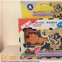 POLICE ROBOT COSTRUCTION COMBINATION YS-8306A KO MC CRANE BUILD TEAM TIGER