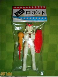 GUNDAM MINI FIGURA VINTAGE JAPAN IN PLASTICA NON UFFICIALE (TAROCCA) , MINT IN BAG / SIGILLATA.