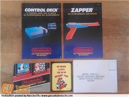 ISTRUZIONI MANUALI LIBRETTI NINTENDO NES ZAPPER CONTROL DECK ITA