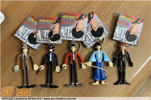 LUPIN TERZO 3 SET COMPLETO PORTACHIAVI BANPRESTO 1998