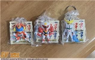 SET PORTACHIAVI BANPRESTO TATSUNOKO TEKKAMAN KYASHAN POLYMAR FIGURE PVC