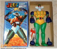 JEEG ROBOT MINI JUMBO MACHINDER 36 CM. BY NEW GIO.CO. ROMA, ITALY EXCLUSIVE, 1980 MIB