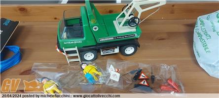 SET VINTAGE PLAYMOBIL CARRO SOCCORSO