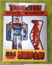 DANGUARD DANGARD SPACE WARRIOR TRANS-JETS, 15 CM., TAIWAN 1978, MIB