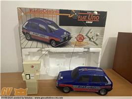 FIAT UNO BLU COD. 2624 RADIOCOMANDATI SCALA 1:16, 5 FABIANTOYS ELETRONICS MADE IN ITALY FUNZIONANTE