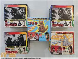 SERIE COMPLETA LINEA GODZILLA CHARACON BANDAI DEL 1986