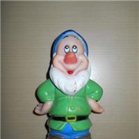 NANO A DWARFS BIANCANEVE SNOW WHITE LEDRAPLASTIC RUBBER TOYS GIOCATTOLO TOY PUPAZZO IN GOMMA POUET RUBBER TOY VINYL TOY VINTAGE SQUEAK TOY ROLY-POLY