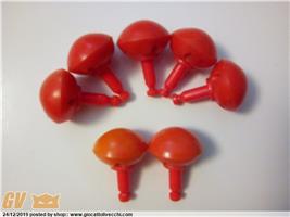 MISSILI GOMMATI ROSSI CON STELO ROSSO