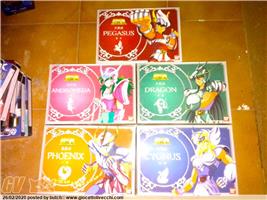 CAVALIERI DELLO ZODIACO PEGASUS, SIRIO IL DRAGONE, CRYSTAL IL CIGNO, ANDROMEDA, PHOENIX SAINT SEIYA REISSUE 2004 SHIRYU HYOGA SHUN IKKY MISB