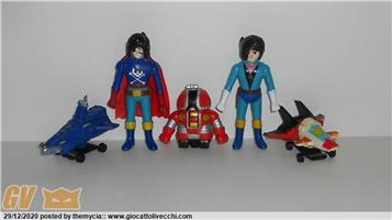 RIBASSATO! CAPITAN HARLOCK SET COMPLETO SOFUBI VINYL TAKATOKU