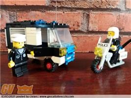 LEGO CITY VINTAGE CODICE 6684 - FURGONE POLIZIA E MOTO