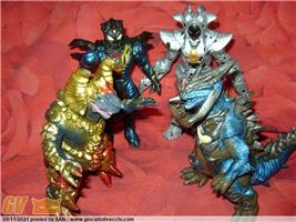 LOTTO #20 ULTRAMAN MONSTER - KAIJUU 6": ZERGANOID - DEATH FACER - GEOMOS - GOLDRAS