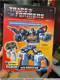 TRANSFORMERS G1 RICOCHET REISSUE HASBRO COMMEMORATIVE SERIES IX // MISB / NUOVO!!!