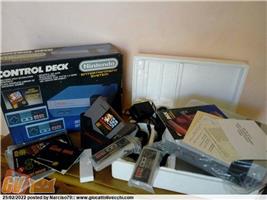 NINTENDO NES ARCADE RETROGAMING CONTROL DECK BUNDLE SUPER MARIO BROS 1 PAL ITA + 8 GIOCHI 