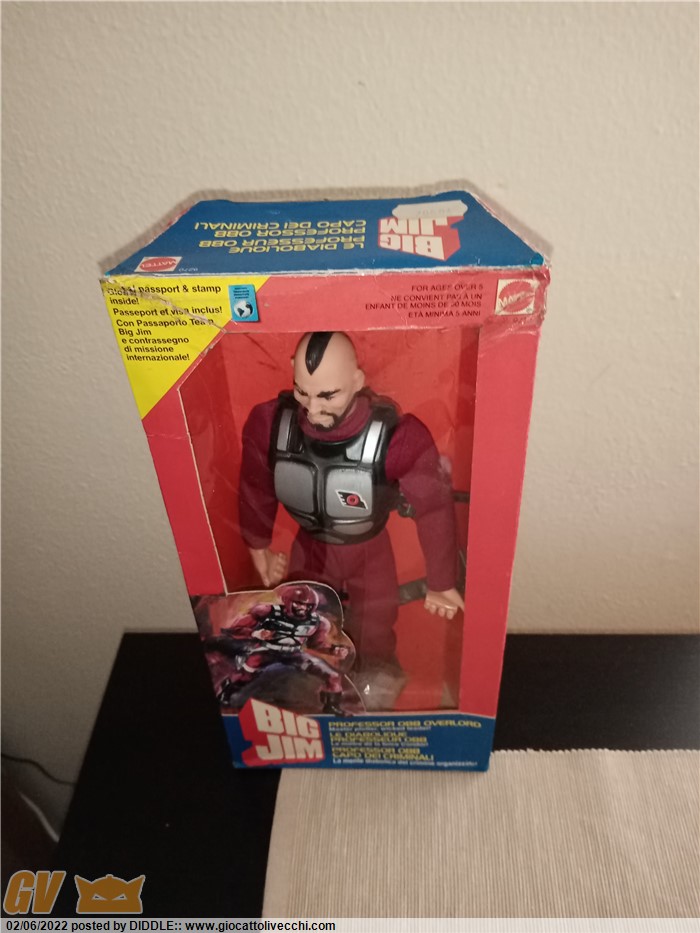 Figurine Big Jim Mattel 1980 – Professor Obb, Collection Vintage