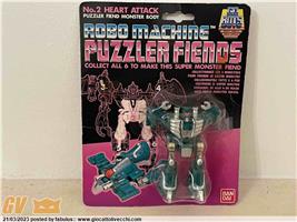 HEAET ATTACK N.2 ROBO MACHINE PUZZLER FIENDS GO BOTS BANDAI NUOVO FONDO DI MAGAZZINO