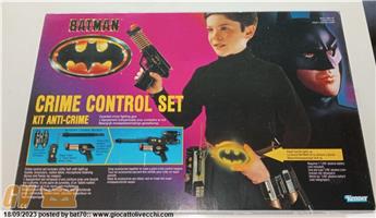 KENNER 1989 BATMAN CRIME CONTROL SET BOX EUROPA FONDO DI MAGAZZINO, MAI ESTRATTO DAL BOX.