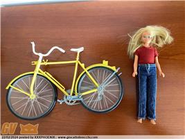 BARBIE SKIPPER + BICICLETTA ANNI 70/ 80