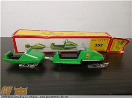 MAJORETTE 352 MOTOSLITTA + RIMORCHIO - FRANCE MACCHININA