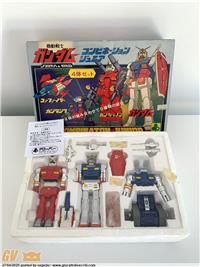 GUNDAM CLOVER COMBINATION JUNIOR SET MADE IN JAPAN 1979 GUNCANNON GUNTANK