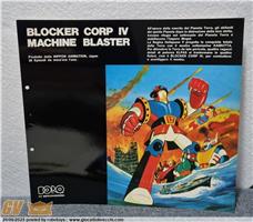 ASTRO ROBOT BLOCKER CORP IV MACHINE BLASTER BROCHURE DELLA DORO TV MERCHANDISING RARISSIMA ORIGINALE