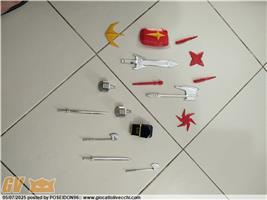 ACCESSORI VARI ( BALDIOS DX , GOSHOGUN DX BATTLE FEVER DX