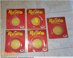 LOTTO 5 BLISTER VUOTI PER RUZZOLO SFRULLAPENSIERI LINEA GIG ANNI `80