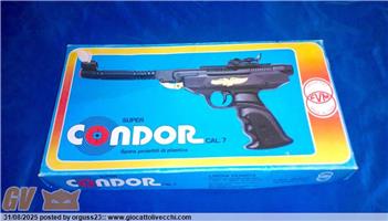 PISTOLA SUPER CONDOR CALIBRO 7 UNIVERSAL FVM IN METALLO `80 W/ BOX