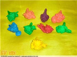 MINI BOGLINS MATTEL GOMMA `90 LOTTO 8 PERSONAGGI PVC