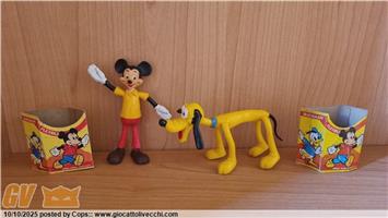 FLEXI FLEXIBLE TOPOLINO MICKEY MOUSE E PLUTO DISNEY BRABO NUOVO NEW 