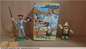 DON CHISCIOTTE E SANCHO PANZA DELLA JPJ ANNI `70 NUOVI RARI DA TROVARE IN BOX