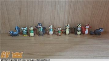 PVC FIGURES LO SCOIATTOLO BANNER ANNI 70 SERIE COMPLETA RARISSIMA