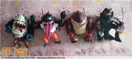 STREET SHARKS 4 PERSONAGGI VINTAGE
