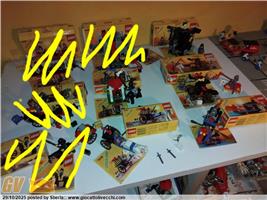 SCAMBIO LEGO CASTELLO, CITTA` E BASIC ANNI 80 COMPLETI CON BOX O ISTRUZIONI