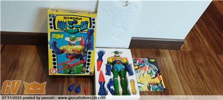 SCATOLA BELLA JEEG ROBOT TRIVELLE A PUNTA 1975 TAKARA MAGNEMO DIE CAST METAL TAKARA JAPAN