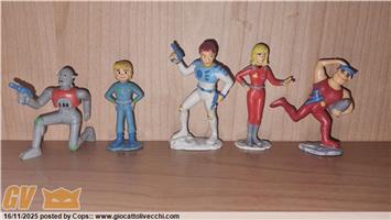 SERIE COMPLETA PVC FIGURES CAPITAN FUTURO SCHLEICH 1980 MOLTO RARE