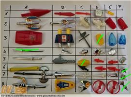 RICAMBI ORIGINALI, ARMI, MISSILI, PUGNI ECC. 