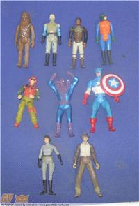 LOTTO ACTION FIGURES STAR WARS GI JOE MEGO INDIANA JONES