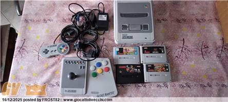 SUPER NINTENDO PIU GIOCHI PIU ARCADE PAD