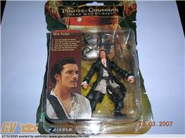 PIRATI DEI CARAIBI- WILL TURNER- NUOVO BLISTER - ALTEZZA 10 CM - GIOCHI PREZIOSI ZIZZLE