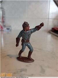 SOLDATINO NORDISTA CROMOPLASTO XILOPLASTO LANDI ANNI 60