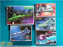 LOTTO ASTRONAVI GUNDAM 0079 - SCALA 1:1200 E 1:2400 - SERIE ONLY FOR JAPANESE USE