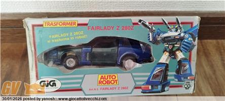 AUTO ROBOT TRANSFORMER DIACLONE BLUESTREAK FAIRLADY Z NISSAN GIG JAPAN TAKARA