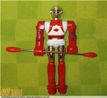 JAN COOGO STARZINGER MINI SHOGUN 9 CM. BY CLOVER-YUJIN KOREA 1980 W/ WEAPON MINT