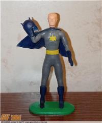 BATMAN/BRUCE WAYNE MEGO HEAD OMNIPLAST ITALY 70S FIGURE KINDER SURPRISE NR MINT