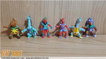 DINOSAUCERS: SERIE COMPLETA PVC FIGURES PICCOLE - YOLANDA 1990 - RARISSIME
