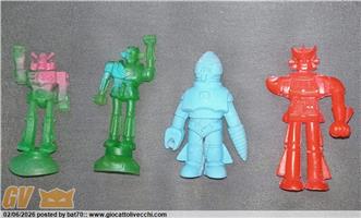 MINI LOTTO GOMMINE ANNI `80 JAPAN & HONG KONG GOLDRAKE, COMBATTLER, GETTA, MAZINGA