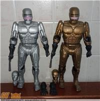 ROBOCOP SET DI 2 FIGURE BOOTLEG CHINA K.O. 22 CM. 1988 - BLOW MOLDED PLASTIC