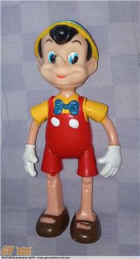PINOCCHIO BY DAKIN USA WALT DISNEY `70 FIGURA IN PLASTICA E VINILE, 14 CM. RARO
