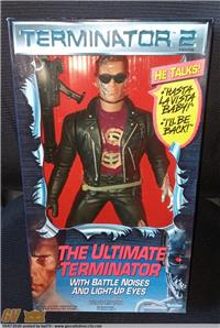 KENNER ULTIMATE TERMINATOR LUCI E SUONI - 1991 MINT SEALED BOX ! RARE !!!